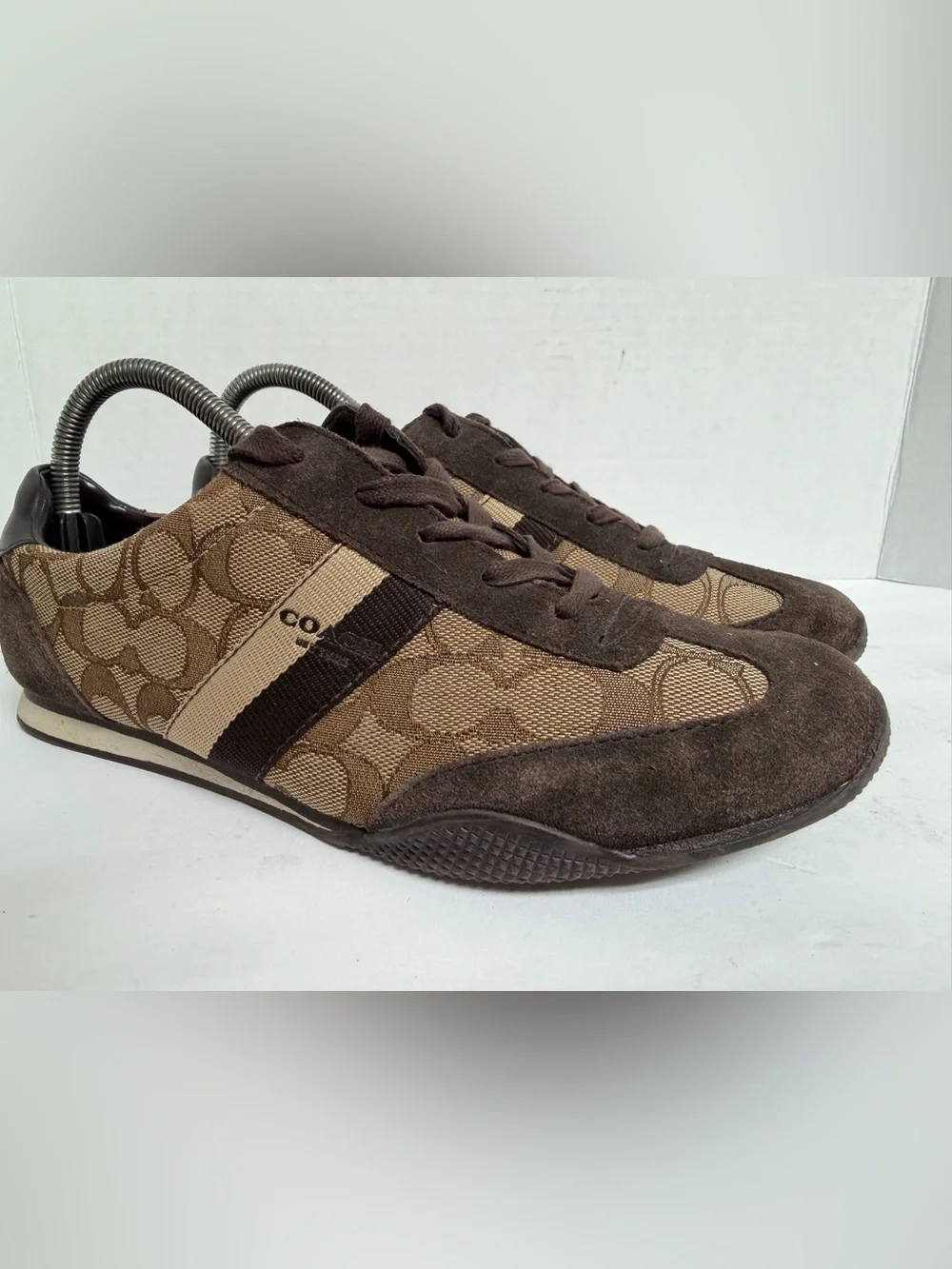 Coach Kelson A00775 Signature Brown Women's Sneakers Size 8.5B
